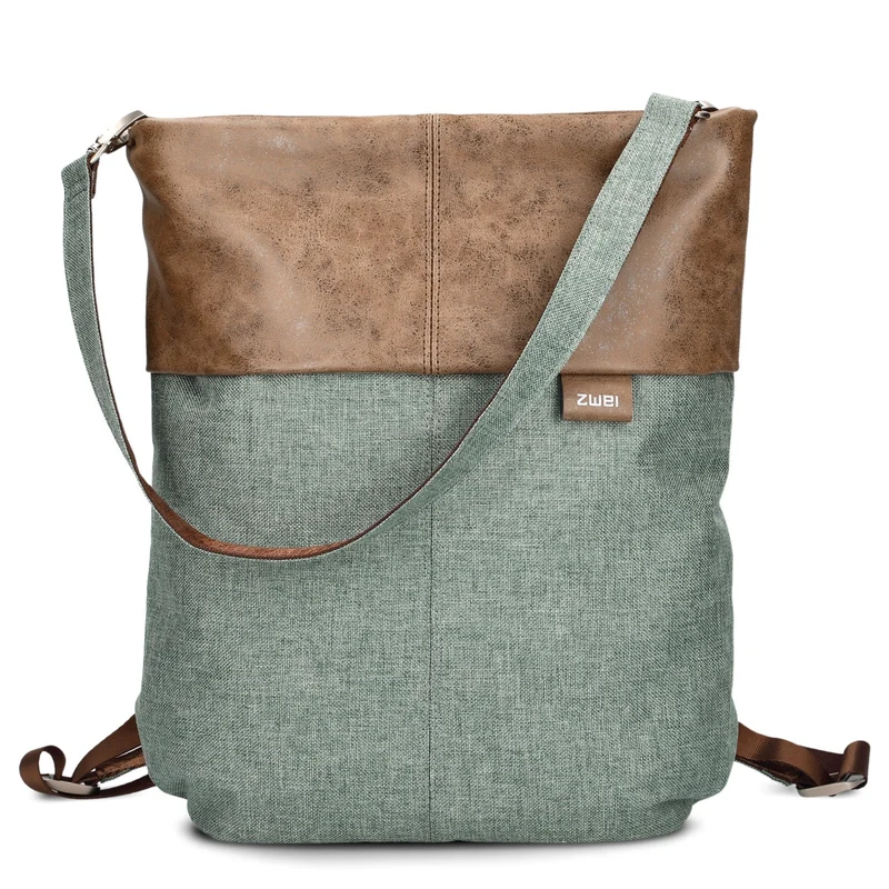 zwei Olli OR12 - Umhängetasche/Rucksack 34 cm (eucalyptus)
