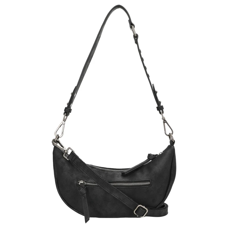 FREDsBRUDER Rebel At Heart Halfmoon Bag - Umhängetasche 30 cm (black)