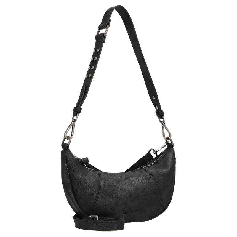 FREDsBRUDER Rebel At Heart Halfmoon Bag - Umhängetasche 30 cm (black)