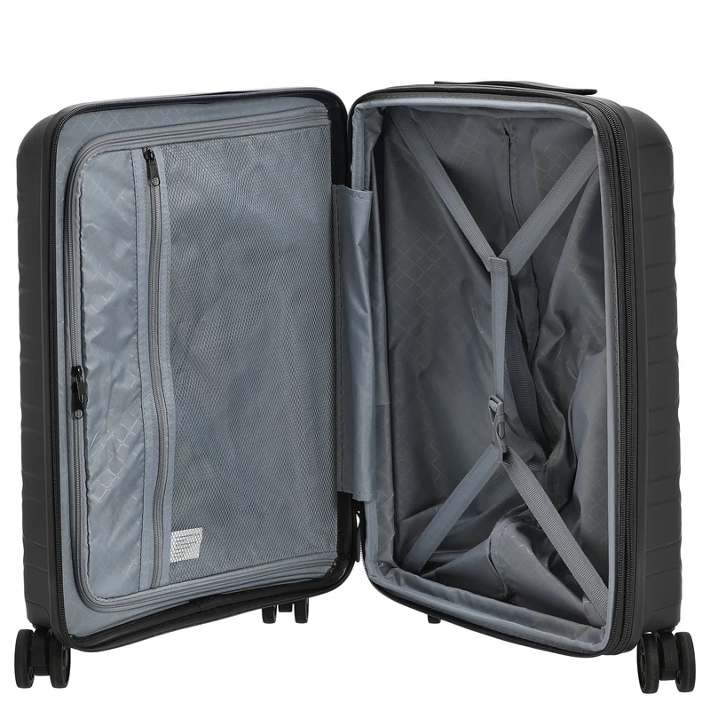 D&N Travel Line 4700+ - 4-Rollen-Kabinentrolley S 55 cm erw. (schwarz)