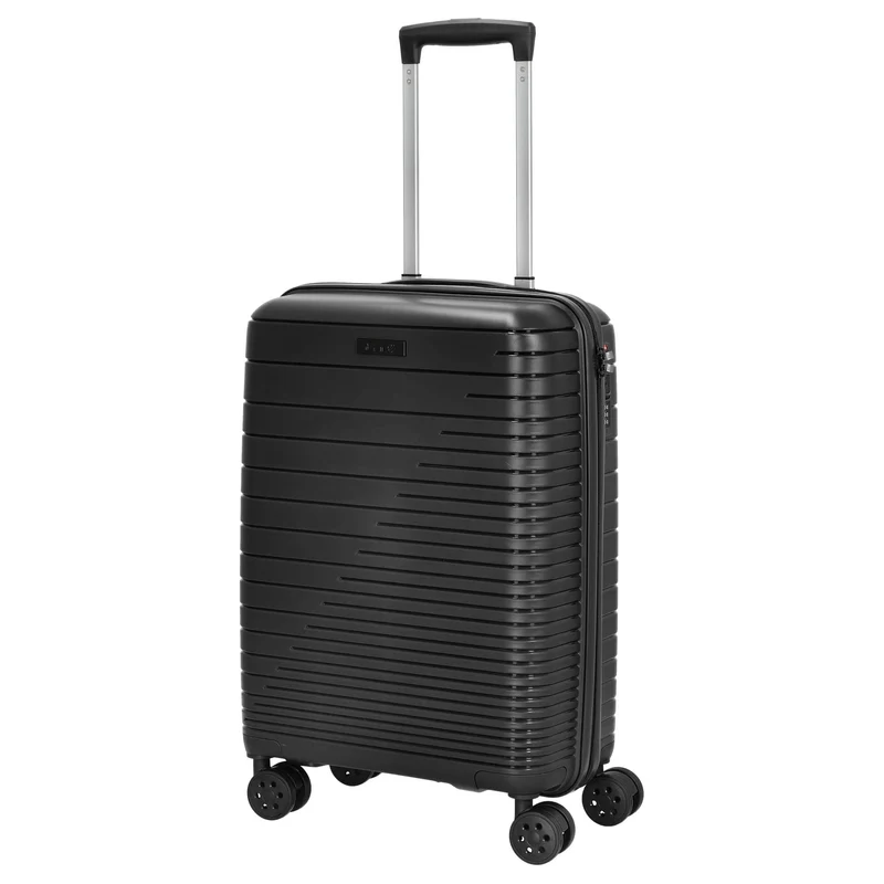 D&N Travel Line 4600 - 4-Rollen-Kabinentrolley S 55 cm (black)