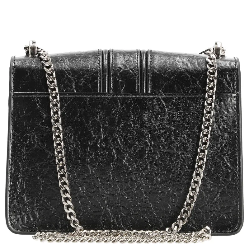 Seidenfelt Roros - Schultertasche 21 cm (glossy black)