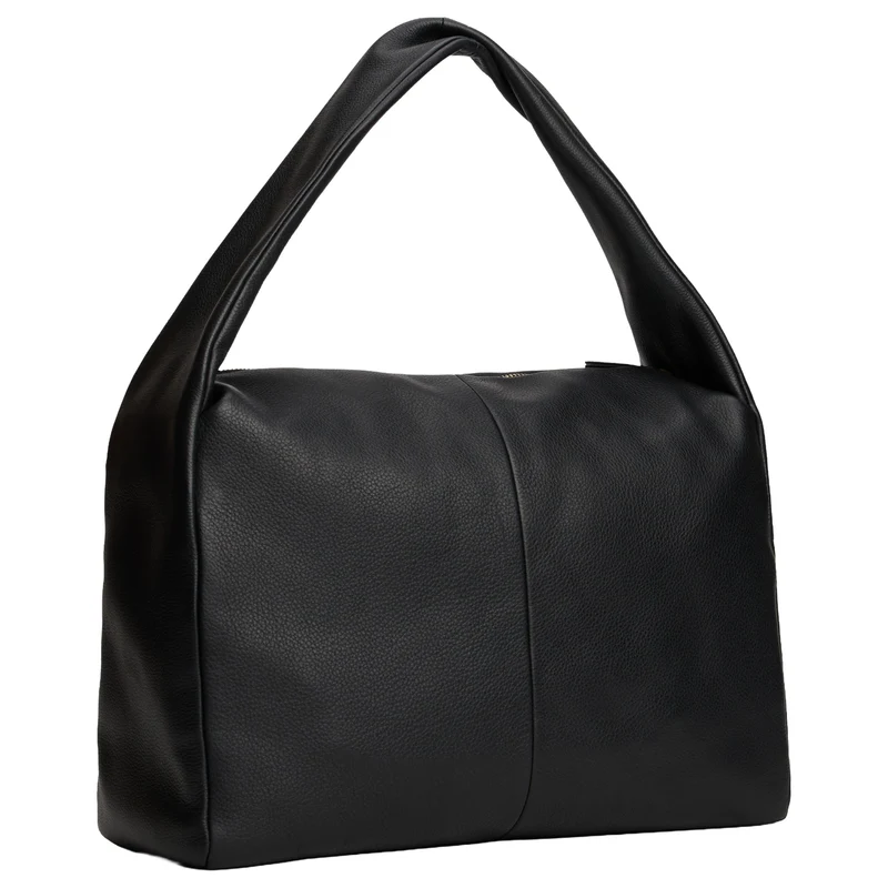 Tommy Hilfiger City Leather Hobo - Schultertasche 36 cm (black)