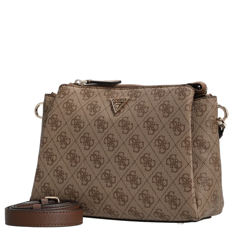 Guess Noelle II TRI Comp - Umhängetasche 24 cm (latte logo/brown)