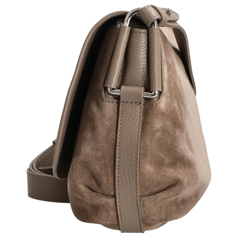 Coccinelle Rebekka Suede - Umhängetasche 27 cm (warm taupe)