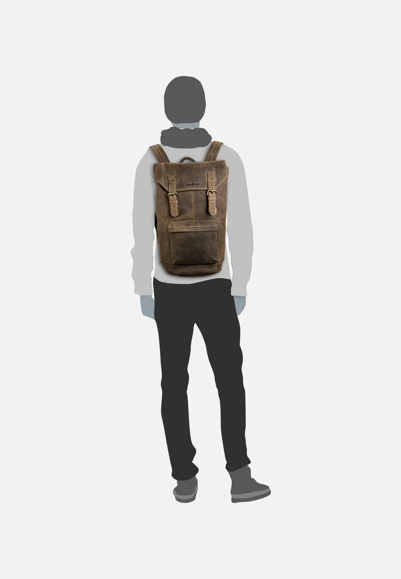 Vintage Retro Sattelbraun - Rucksack