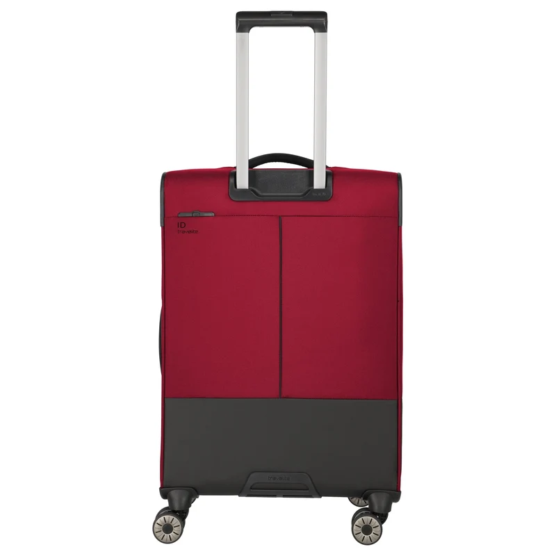 Travelite Crosslite - 4-Rollen-Trolley M 66 cm erw. (red)