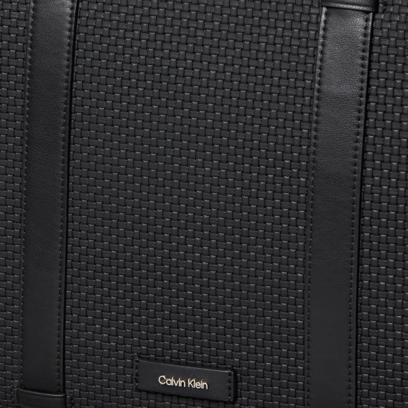 Calvin Klein Embossed Woven - Aktentasche 37.5 cm (black)