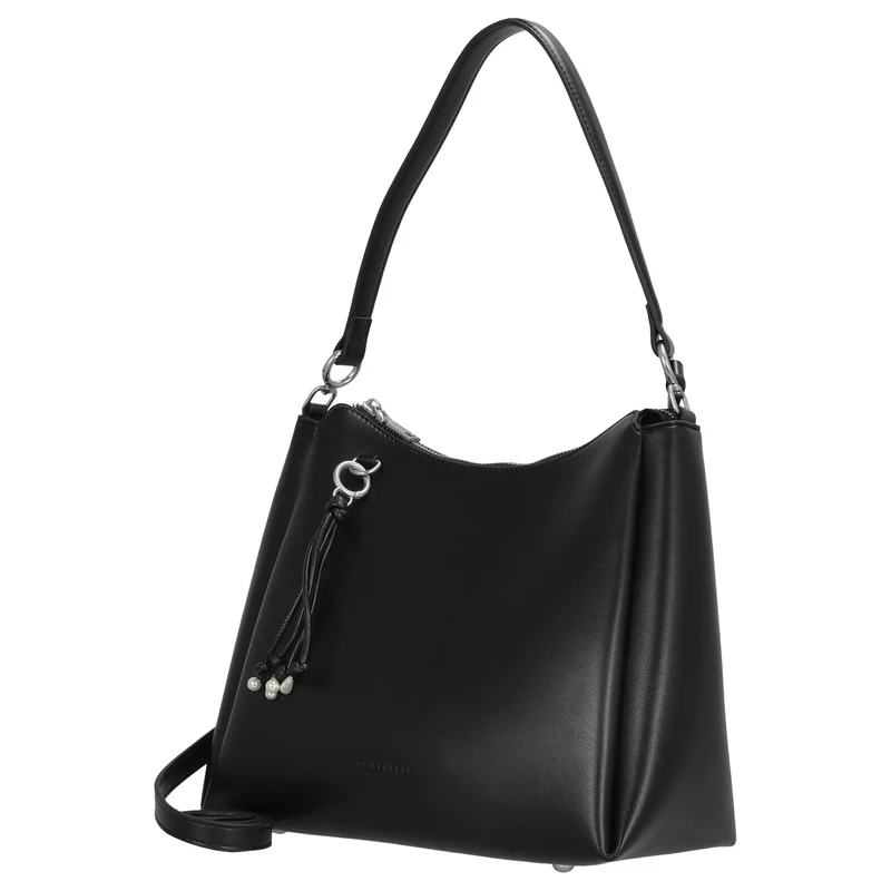 Seidenfelt Sandve Midi Hobo - Schultertasche 31 cm (black)