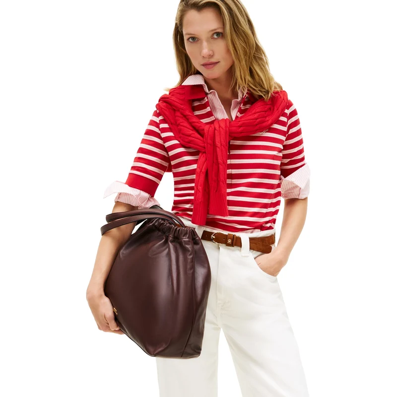 Tommy Hilfiger Soft Leather - Shopper 40 cm (rich walnut)