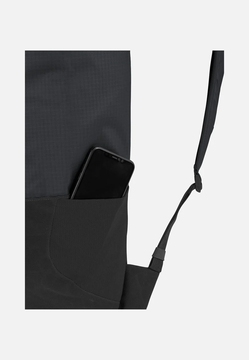 CityGo 18 Black - Rolltop Rucksack