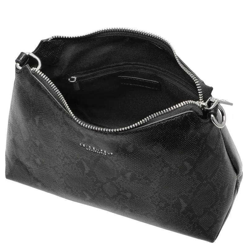 Seidenfelt Lilleby Midi - Umhängetasche 24.5 cm (reptile black)