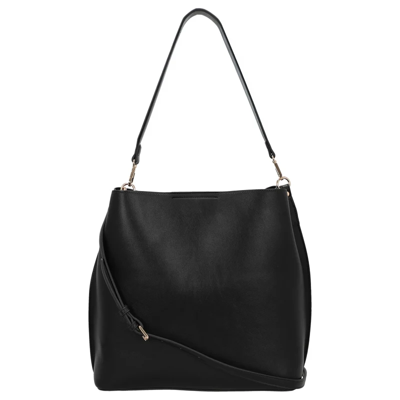 Seidenfelt Alunda Hobo - Schultertasche 33 cm (matt black)