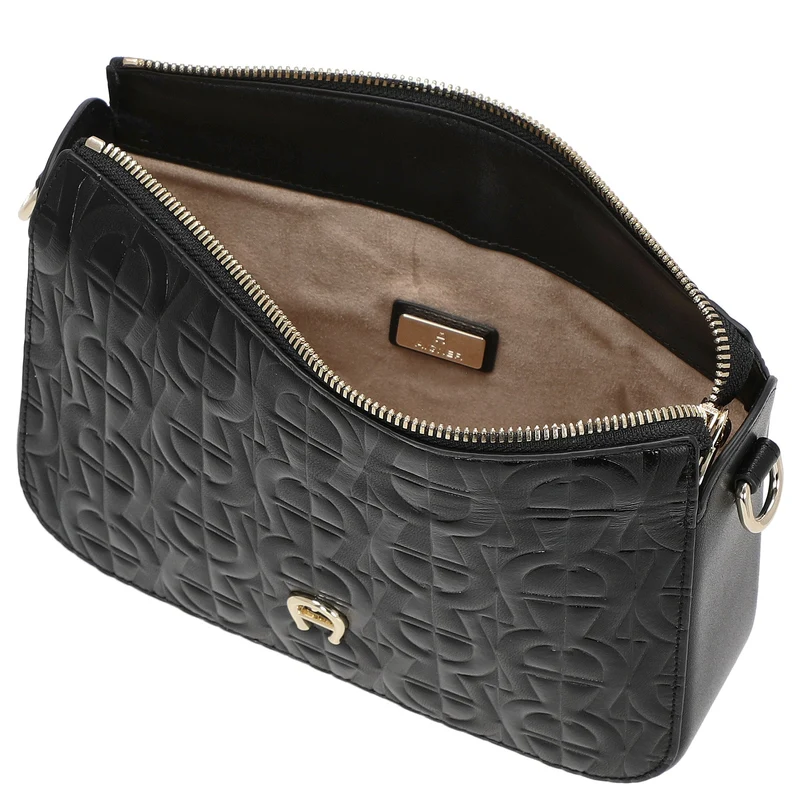 Aigner Pria - Schultertasche 21 cm XS (black)