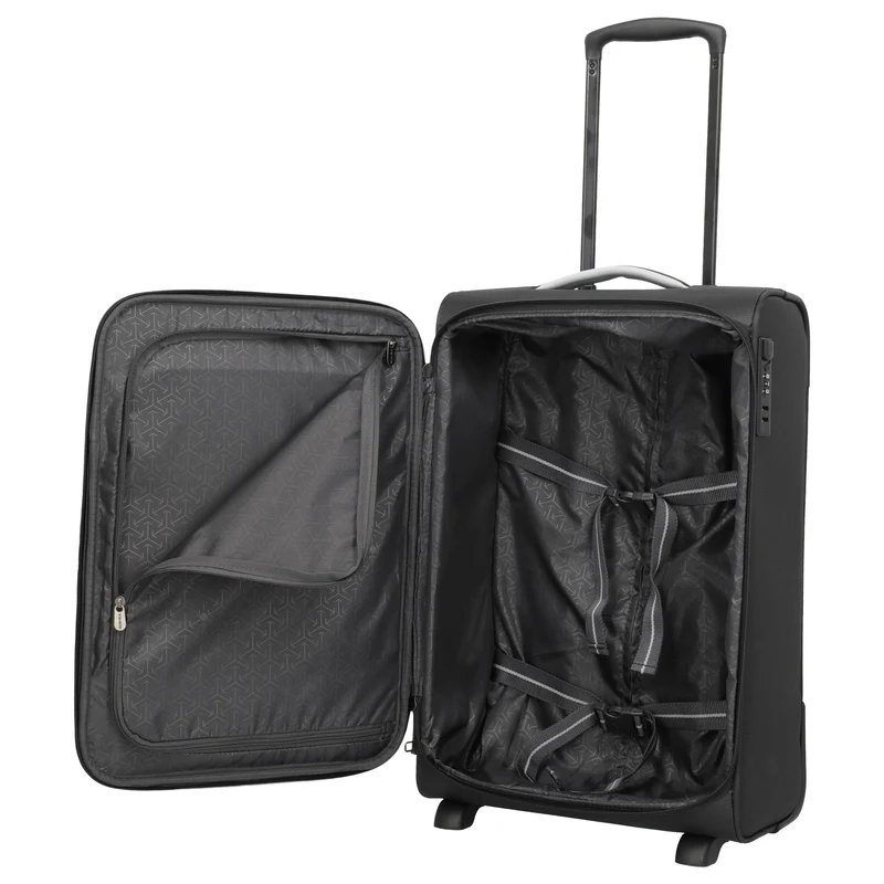 Travelite Jetpack Slim - 2-Rollen-Trolley S 55 cm (schwarz)