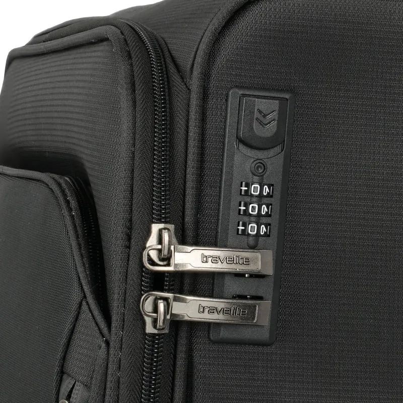 Travelite Jetpack Slim - 2-Rollen-Trolley S 55 cm (schwarz)