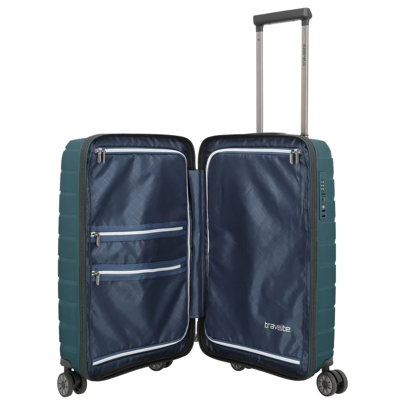 Travelite Air Base Slim - 4-Rollen-Kabinentrolley S 55 cm (ice blue)