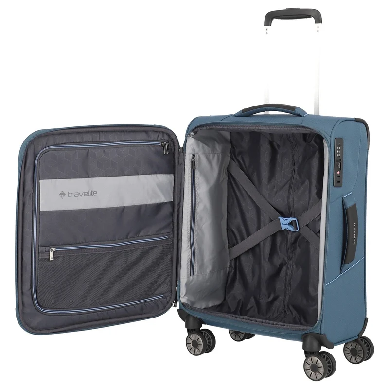 Travelite Skaii - 4-Rollen-Kabinentrolley S 55 cm (panoramablau)