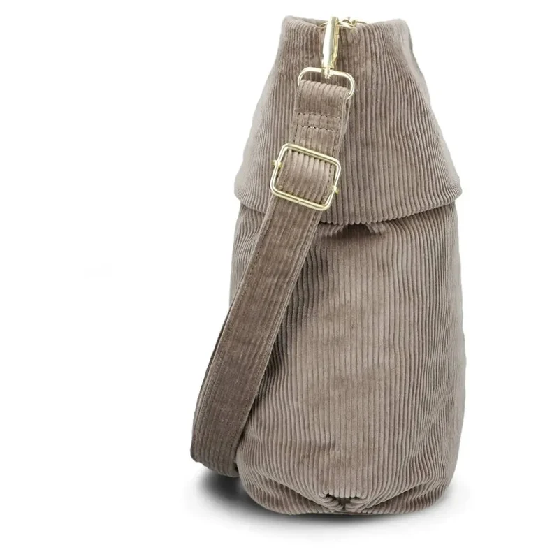 zwei Mademoiselle M12 - Schultertasche 32 cm (cord-mocca)