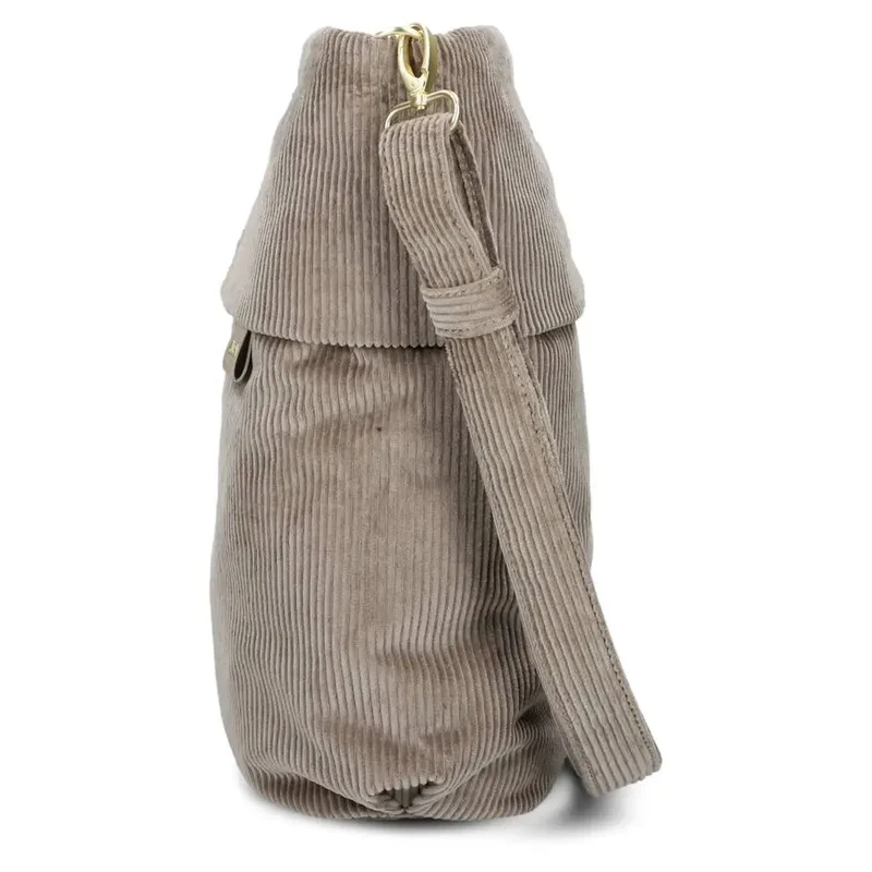 zwei Mademoiselle M12 - Schultertasche 32 cm (cord-mocca)