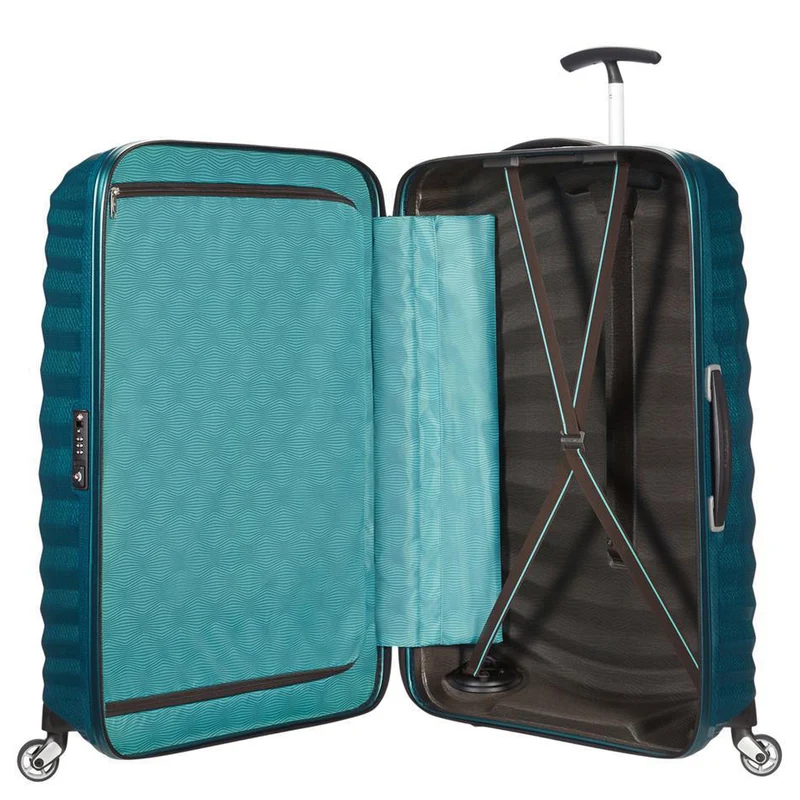 Samsonite Lite-Shock - 4-Rollen-Trolley M 69 cm (petrol blue)
