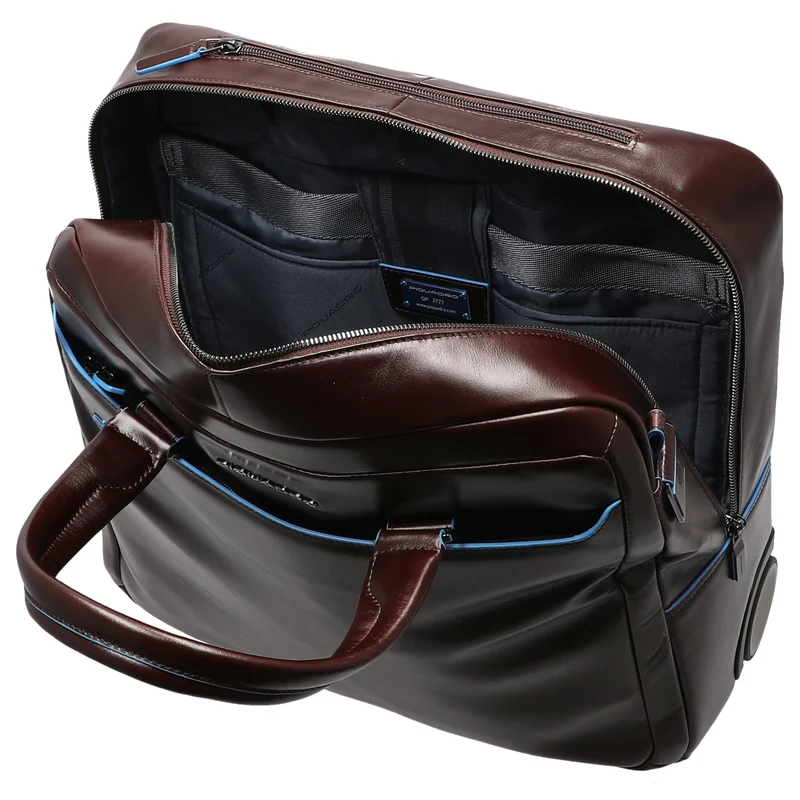 Piquadro Blue Square 20 - 2-Rollen-Businesstrolley 40 cm (mahogany)