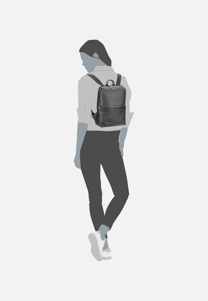 Mellow Leather Squared FZT38 Nero - Rucksack