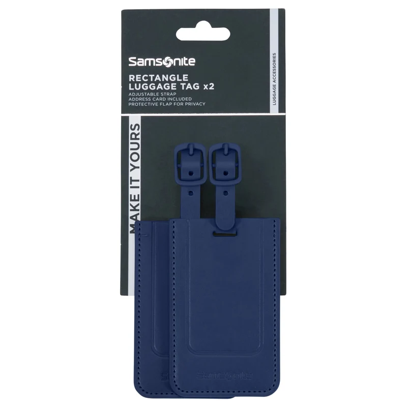 Samsonite Ta Revolution Rectangle Luggage Tag - Kofferanhänger 2tgl. (midnight blue)