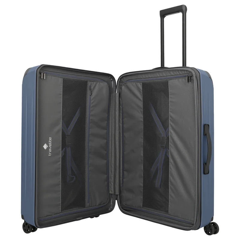 Travelite Dynamiic - 4-Rollen-Trolley L 76 cm erw. (denimblue)