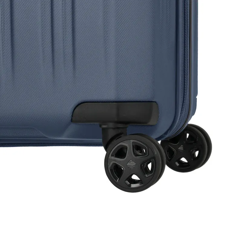 Travelite Dynamiic - 4-Rollen-Trolley L 76 cm erw. (denimblue)