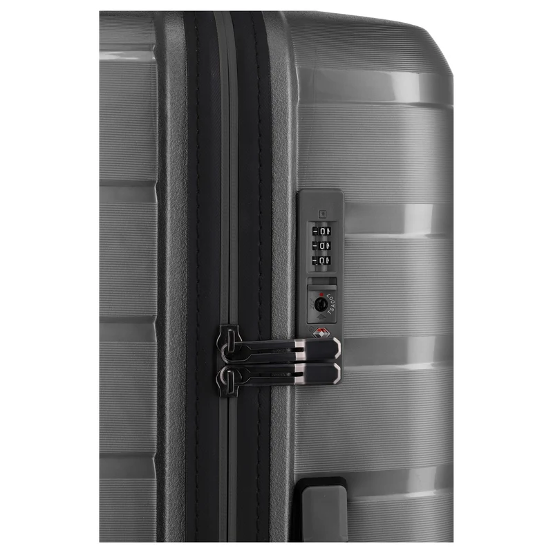 Travelite Air Base - 4-Rollen-Trolley Set 3tlg. L/M/S Vortasche (anthracite)