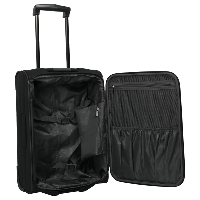 paklite Orlando - 2-Rollen-Kabinentrolley S 53 cm (schwarz)