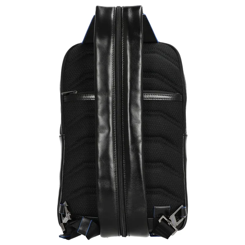 Piquadro Blue Square - Umhängetasche 30.5 cm (black)