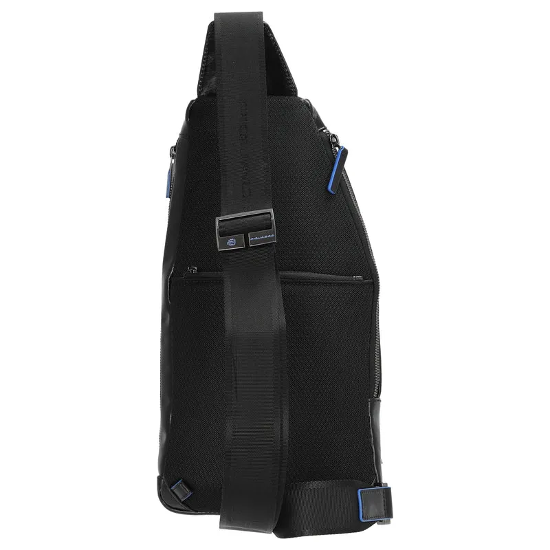 Piquadro Blue Square - Umhängetasche 36 cm (black)