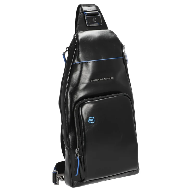 Piquadro Blue Square - Umhängetasche 36 cm (black)