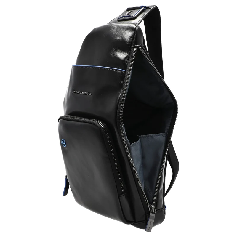 Piquadro Blue Square - Umhängetasche 36 cm (black)