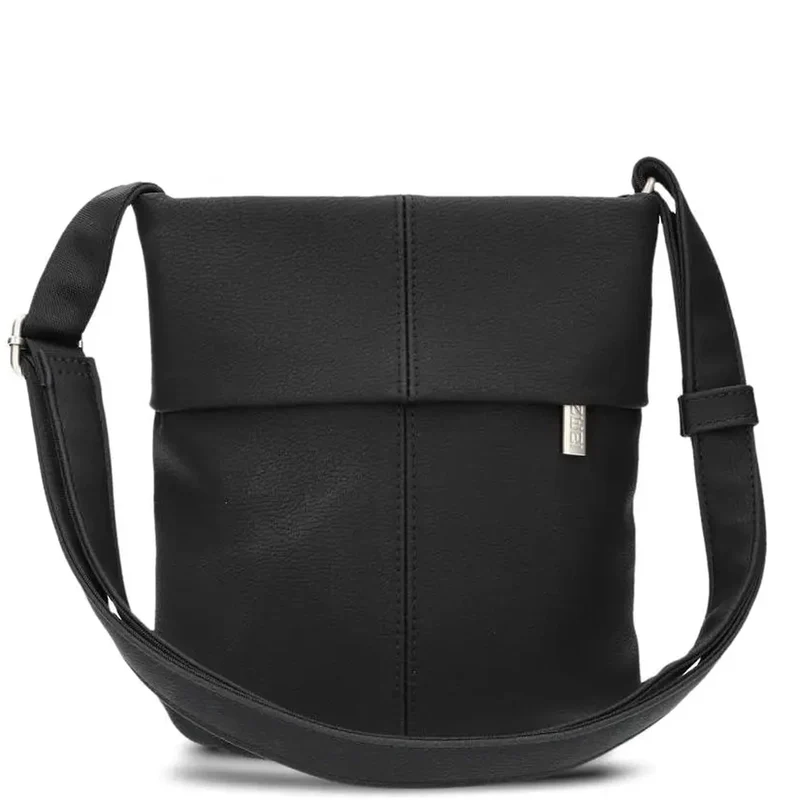 zwei Mademoiselle M45 - Schultertasche 22 cm (nubuk-black)