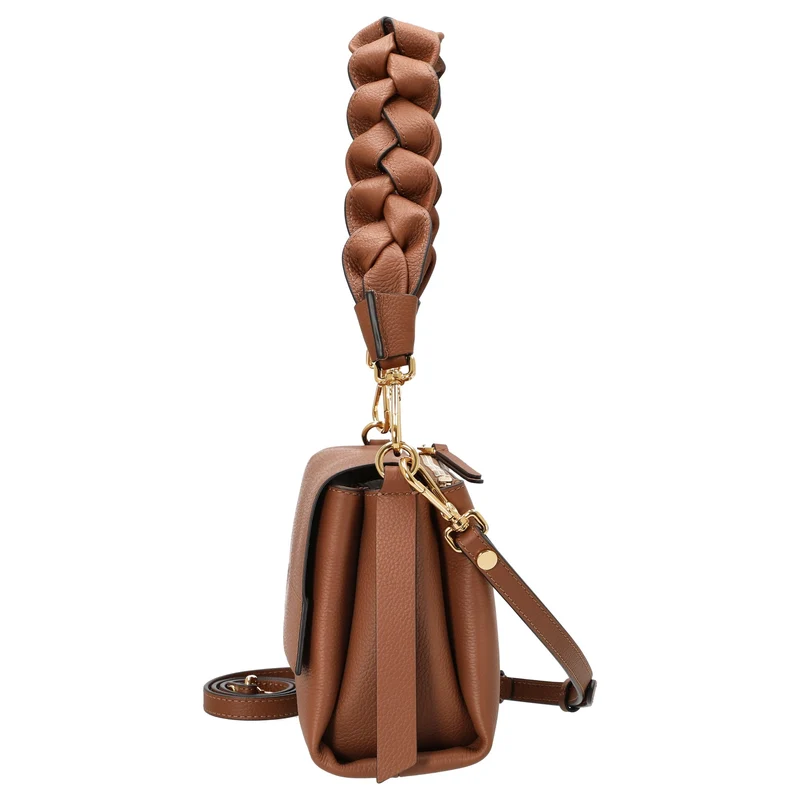 Coccinelle Boheme Grana Double - Umhängetasche 26 cm (cognac/noir)
