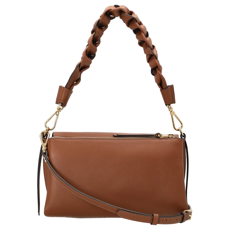 Coccinelle Boheme Grana Double - Umhängetasche 26 cm (cognac/noir)
