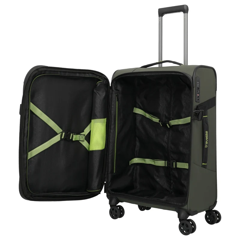 Travelite Briize - 4-Rollen-Trolley M 67 cm erw. (khaki)
