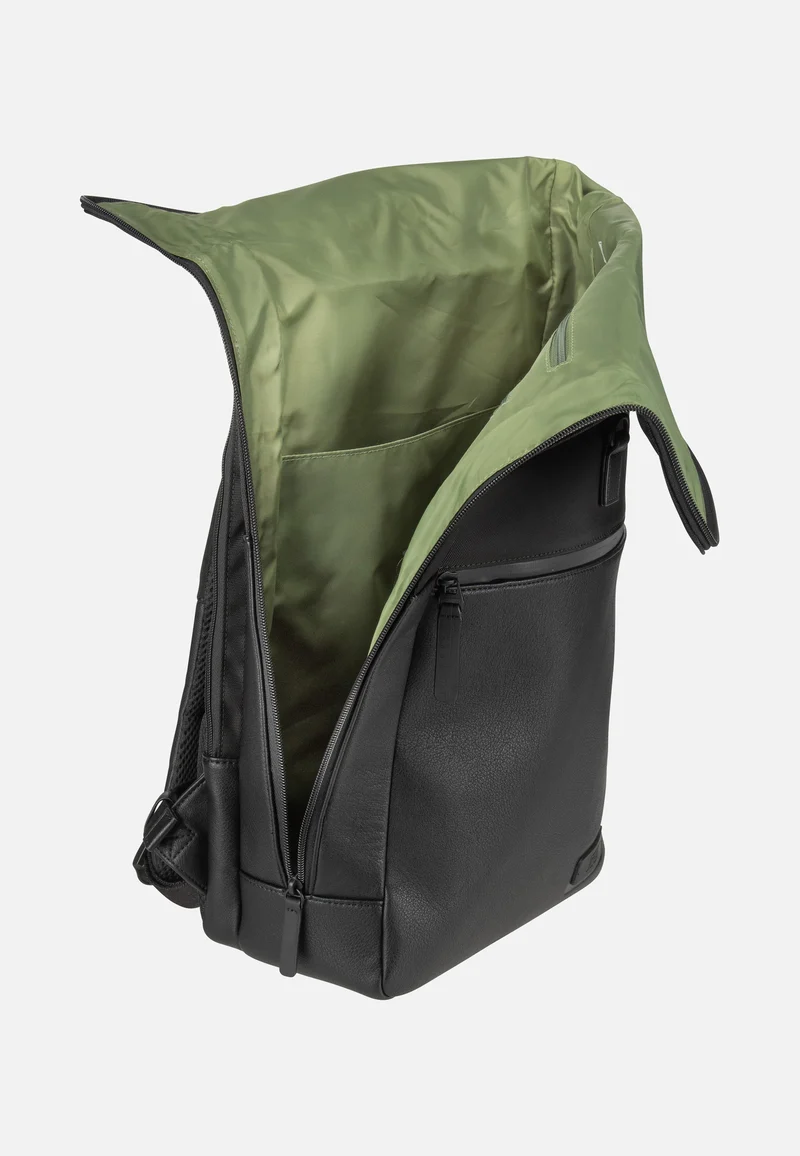 Riga Courier Black - Rolltop Rucksack