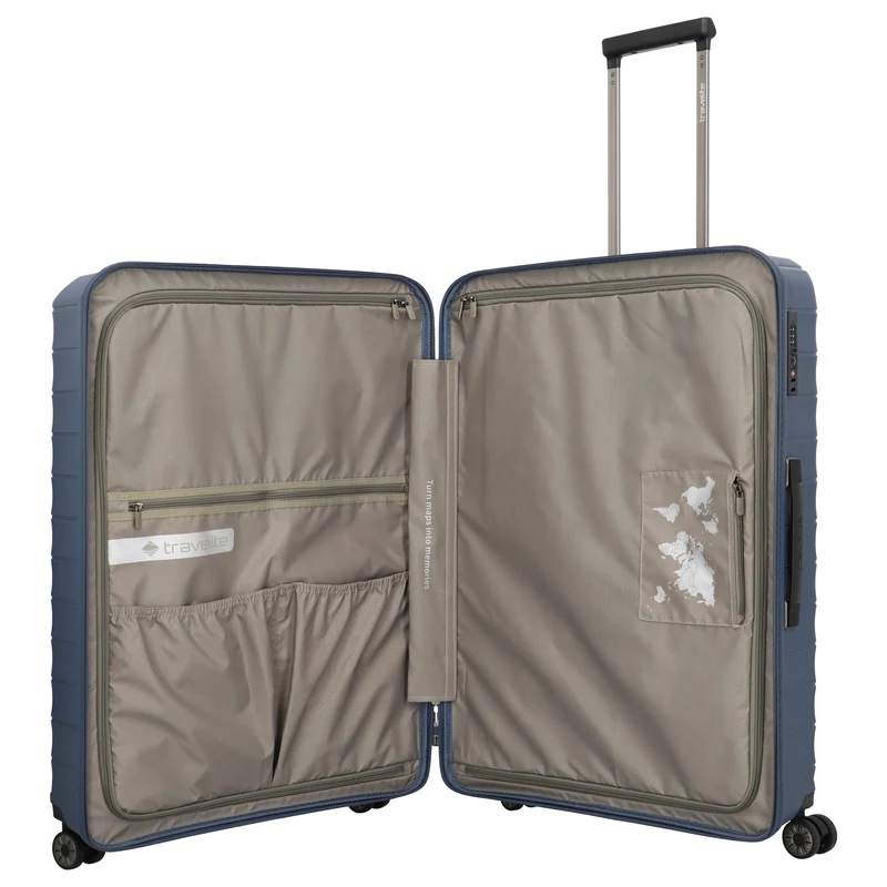 Travelite Mooby - 4-Rollen-Trolley Set L/M/S 3tlg. erw. (marine)
