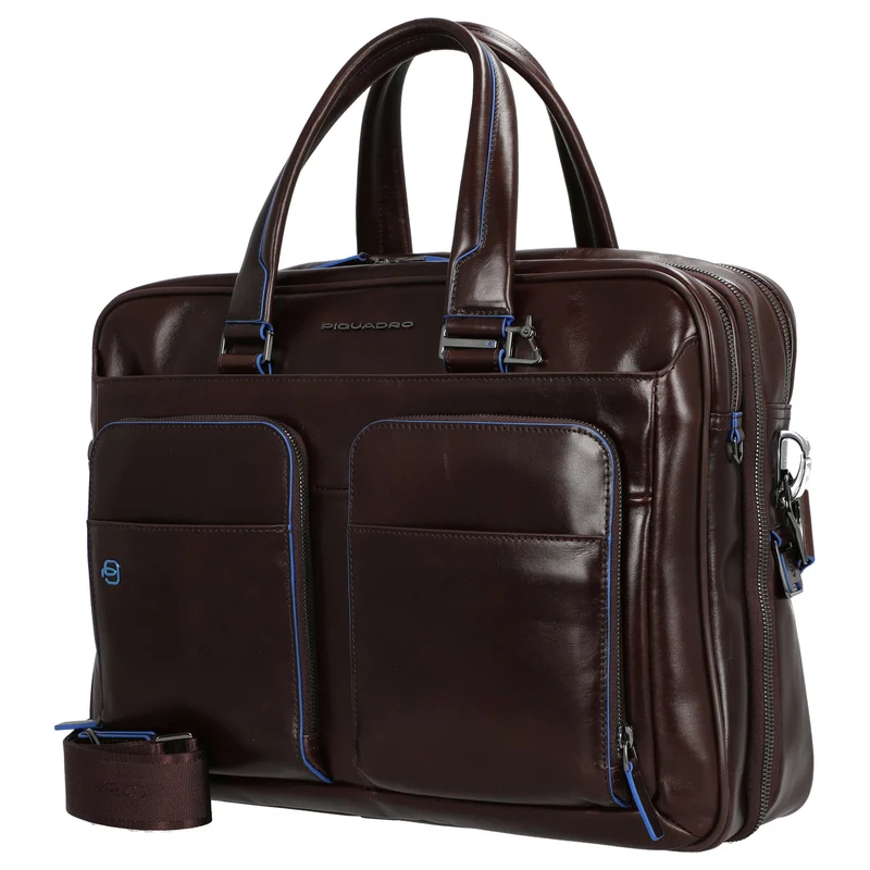 Piquadro Blue Square - Aktentasche 15" 41 cm erw. (mahogany)