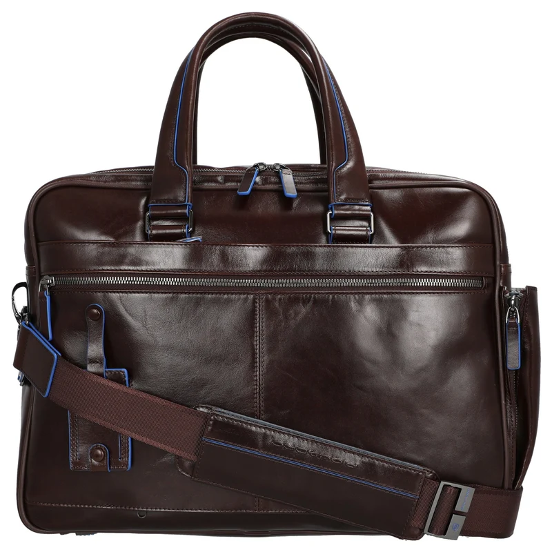 Piquadro Blue Square - Aktentasche 15" 41 cm erw. (mahogany)