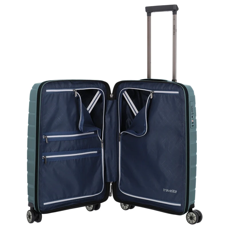 Travelite Air Base - 4-Rollen-Kabinentrolley S 55 cm (iceblue)