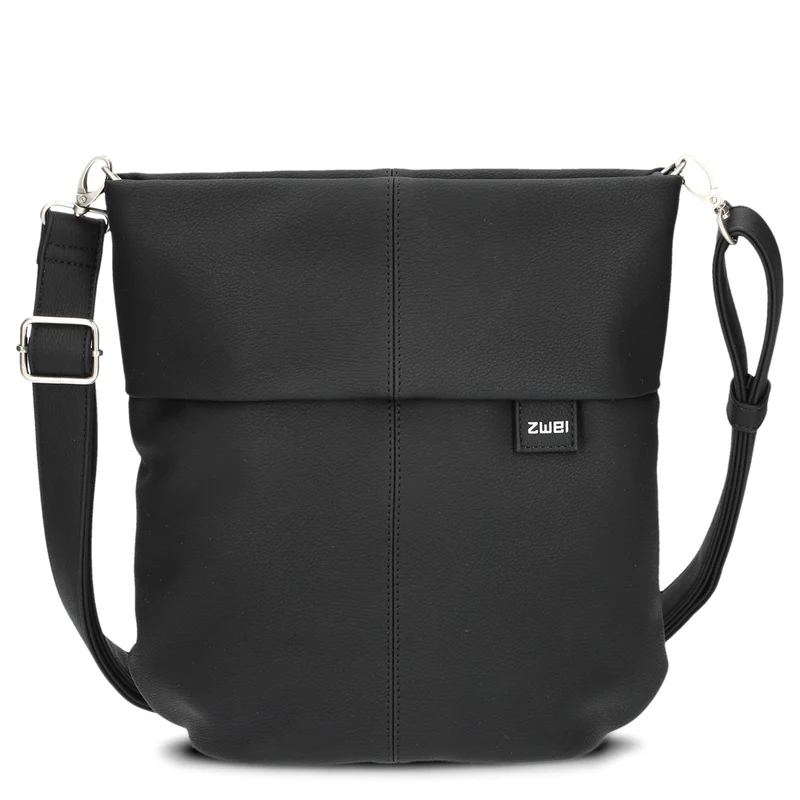 zwei Mademoiselle M90 - Umhängetasche 28 cm (nubuk-black)