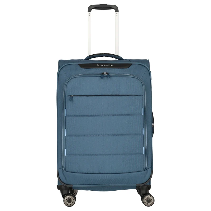 Travelite Skaii - 4-Rollen-Trolley M 67 cm erw. (panoramablau)
