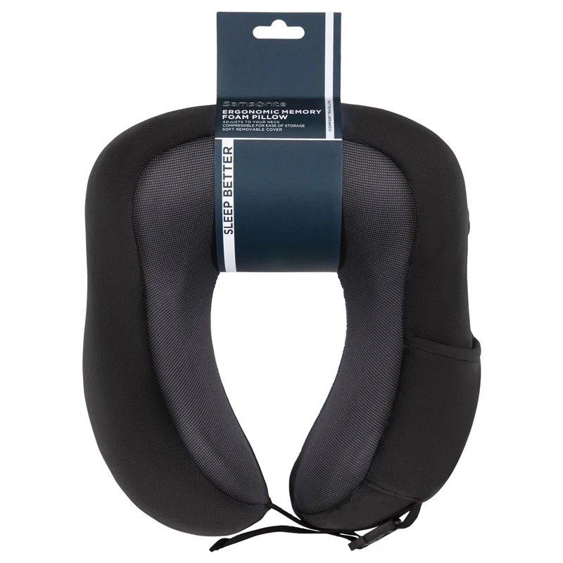 Samsonite Ta Revolution Ergonom. Mem. Foam Pillow - Nackenkissen (black)