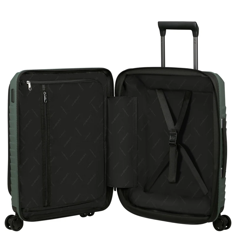 Samsonite Intuo Easy Access - 4-Rollen-Kabinentrolley mit Laptopfach 15.6" 55 cm erw. (olive green)