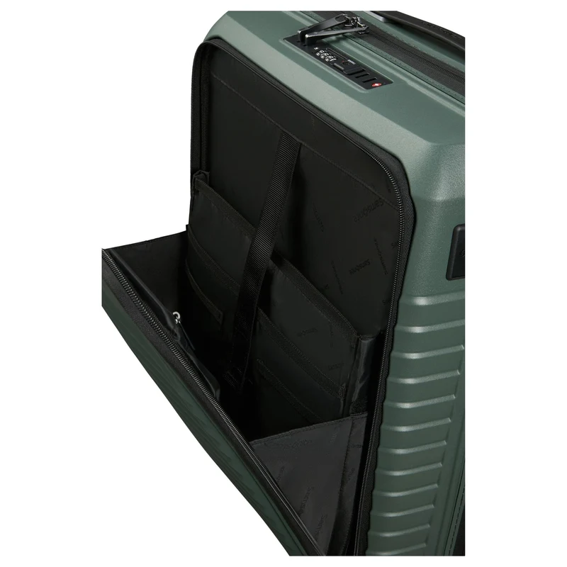 Samsonite Intuo Easy Access - 4-Rollen-Kabinentrolley mit Laptopfach 15.6" 55 cm erw. (olive green)